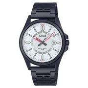 Casio Enticer MTP-E700B-7EVDF Date Analog White Dial Stainless Steel Men's Watch