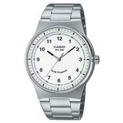 Casio Enticer MTP-RS105D-7BVDF Solar Powered Analog White Dial Stainless Steel Men's Watch