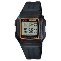 Casio Vintage Digital F-201WA-9A Grey Dial Resin Strap Unisex Watch