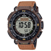 Casio Pro Trek PRG-340L-5D Coyote Brown mens watch front view