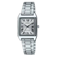 Casio Enticer Ladies Analog LTP-V007D-7BUDF Silver Dial Stainless Steel Women's Watch
