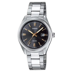 Casio Classic Analog LTP-1302D-1A2VDF Black Dial 30.5mm Stainless Steel Women's Watch