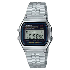 Casio Vintage Digital A159W-N1DF Black Dial Stainless Steel Unisex Watch