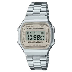 Casio Vintage Digital A168WA-8AYDF Grey Dial Stainless Steel Unisex Watch