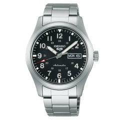 Seiko 5 Sports SRPG27K1 Automatic Field Watch Black Dial 39.4mm Stainless Steel Men's Watch