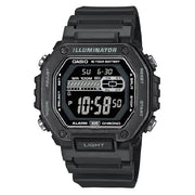 Casio Digital MWD-110HB-1BVDF Black Display Dial Resin Strap Men's Watch