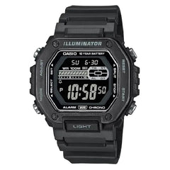 Casio Digital MWD-110HB-1BVDF Black Display Dial Resin Strap Men's Watch