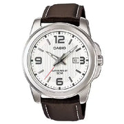 Casio MTP-1314L-7AVDF white dial leather strap men’s watch
