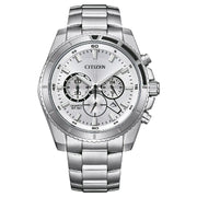 Citizen Quartz Chronograph AN8200-50A 44mm silver dial stainless steel men’s watch
