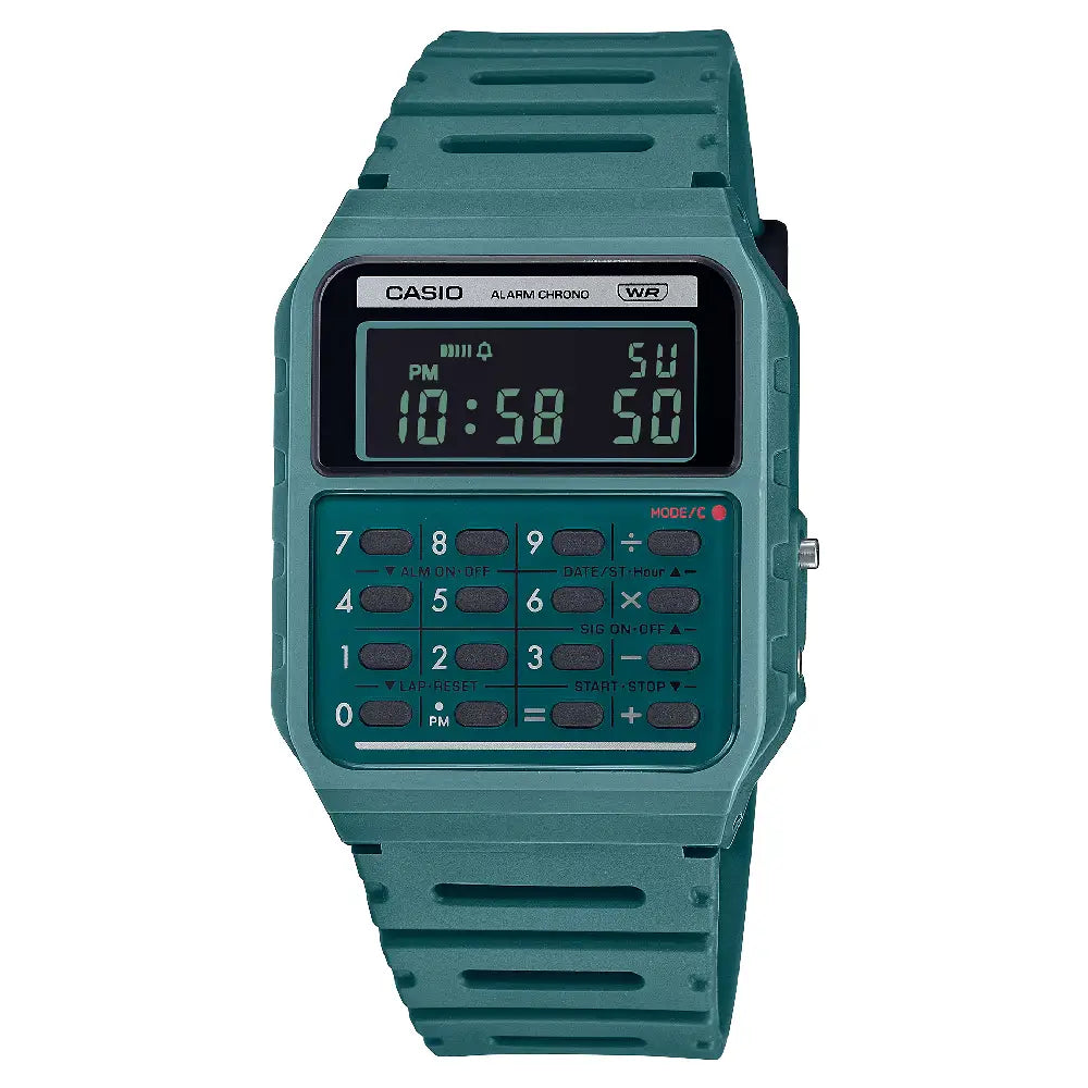 Casio Vintage Digital CA-53WB-3BDF Green Dial Resin Strap Unisex Watch