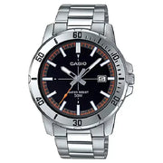 Casio Enticer Analog MTP-VD01D-1E2VUDF Black Dial 45mm Stainless Steel Men's Watch
