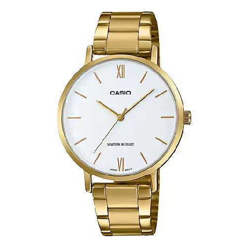 Casio Enticer Ladies Analog LTP-VT01G-7BUDF Silver Dial Stainless Steel Women's Watch