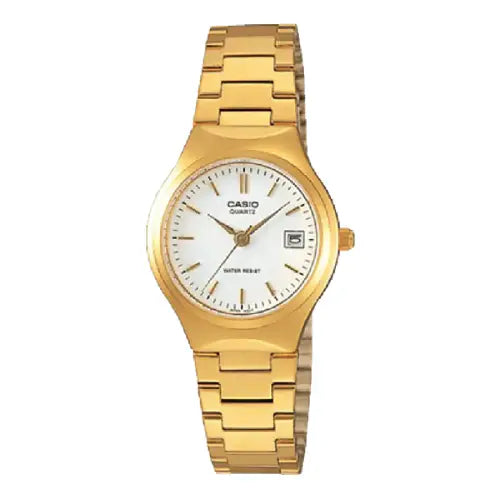 Casio Enticer Ladies Analog LTP-1170N-7ARDF White Dial Stainless Steel Women's Watch