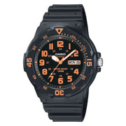 Casio Standard Analog Diver-Style MRW-200H-4BVDF Black Dial Resin Strap Men's Watch
