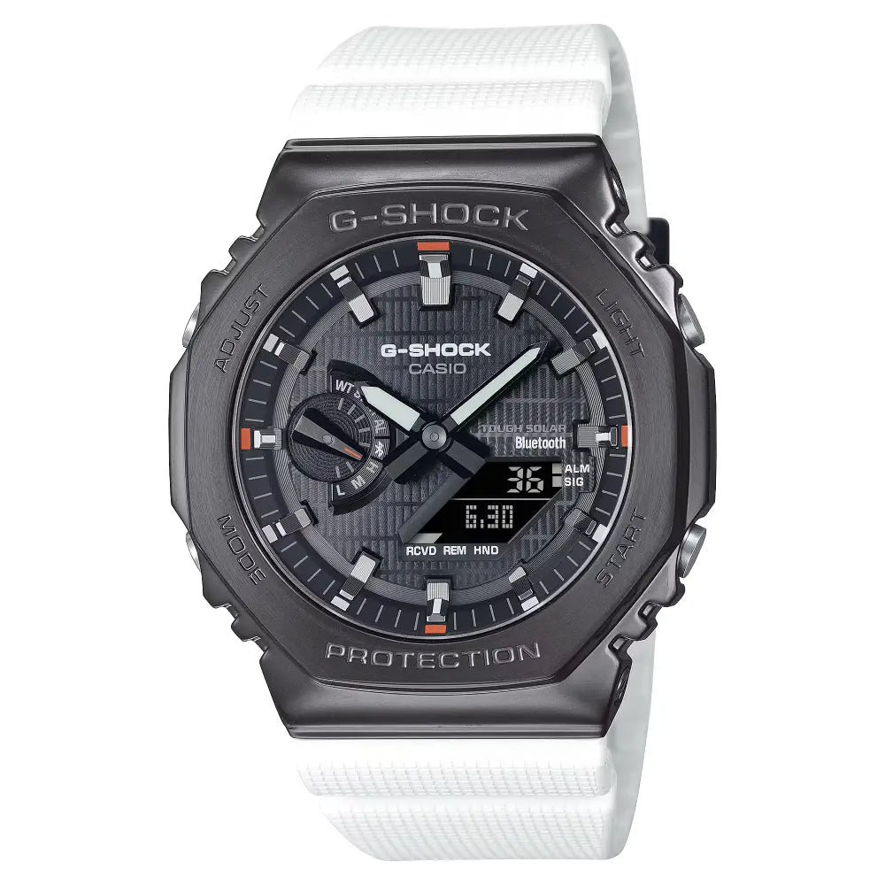Casio G-Shock GBM-2100B-7AJF black dial 44mm bio-based resin men's watch front view