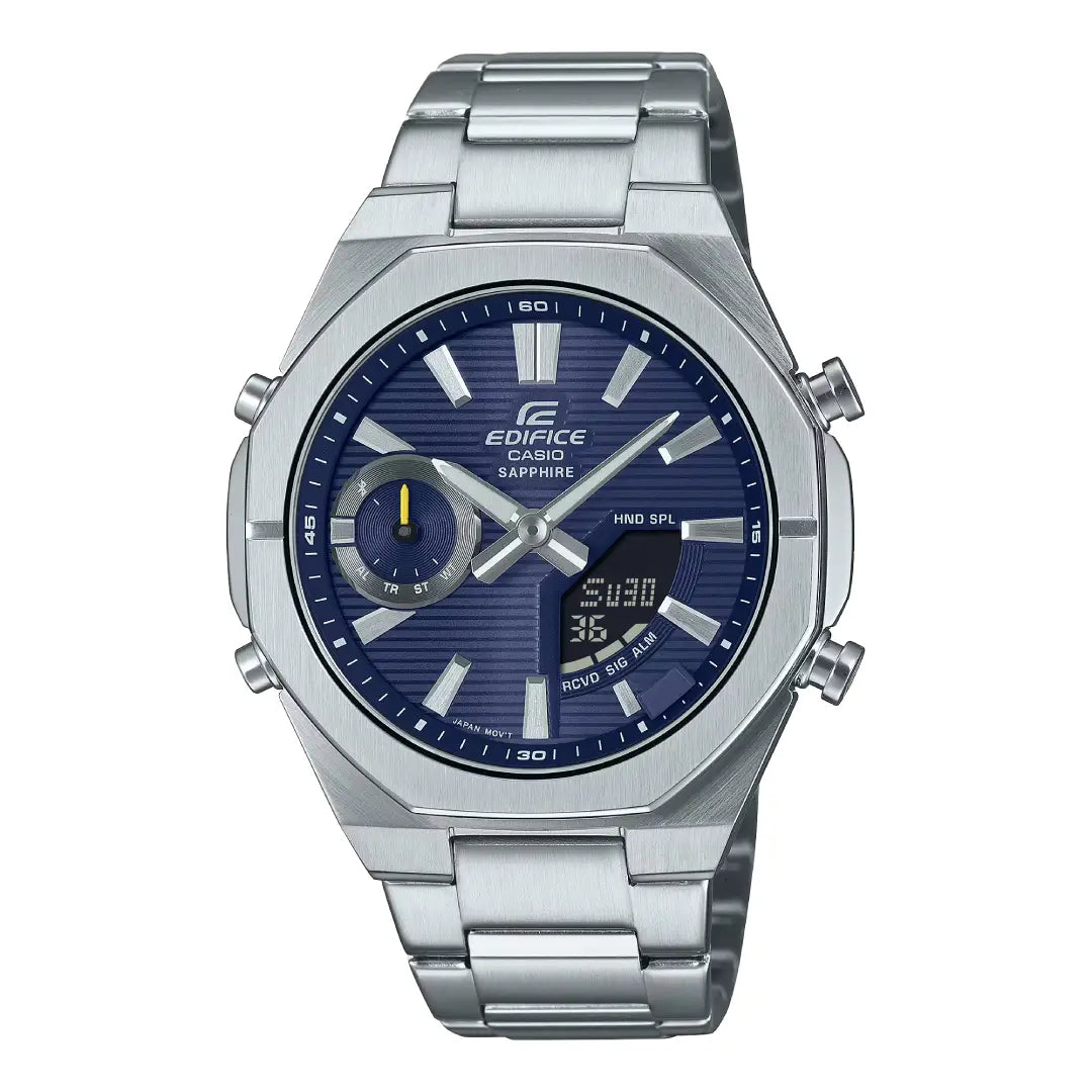 Casio Edifice ECB-S10D-2ADFBluetooth Blue Dial Stainless Steel Men's Watch