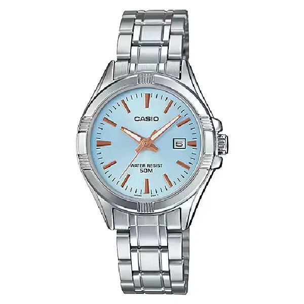 Casio Classic Analog LTP-1308D-2AVDF Blue Dial Stainless Steel Women's Watch