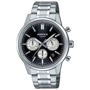 Casio Edifice EFR-575D-1A black dial 40.5mm stainless steel men's chronograph watch
