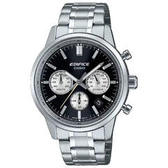 Casio Edifice EFR-575D-1A Chronograph Black Dial 40.5mm Stainless Steel Men's Watch
