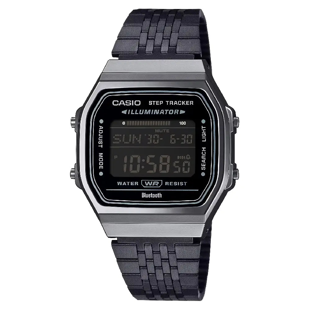 Casio Vintage Bluetooth ABL-100WEGG-1B Black Digital Dial Gray 37.9mm Stainless Steel Men's Watch
