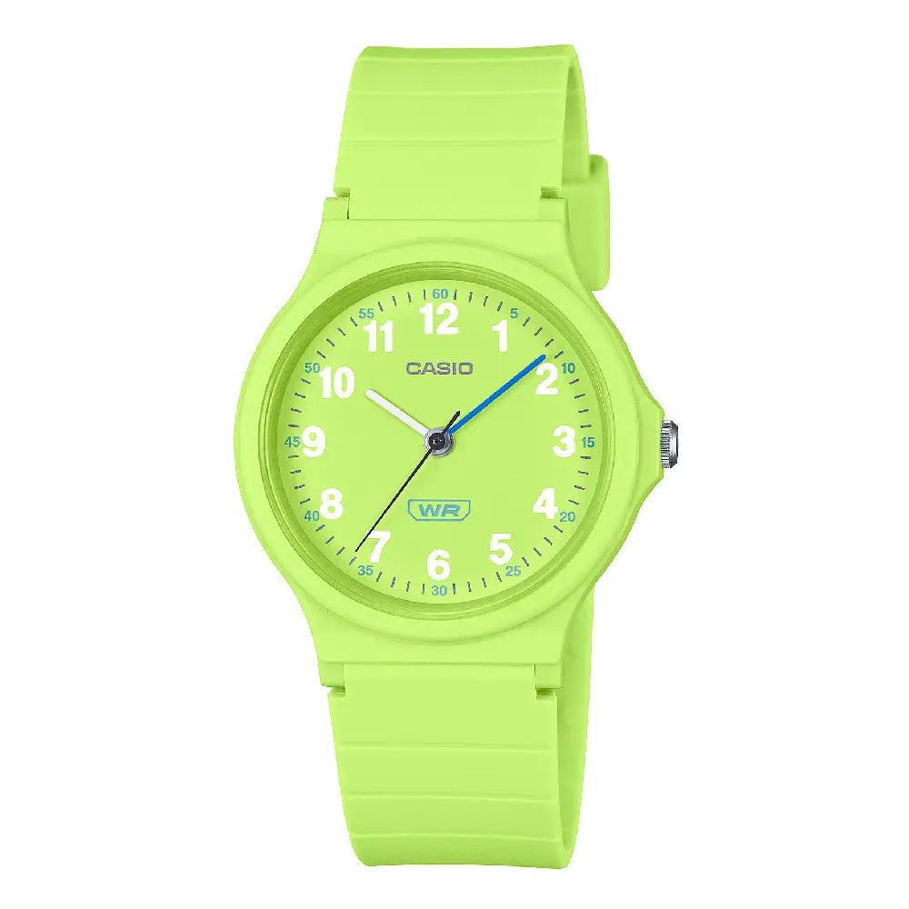 Casio Youth Analog LQ-24B-3BDF Green Dial Resin Strap Women's Watch