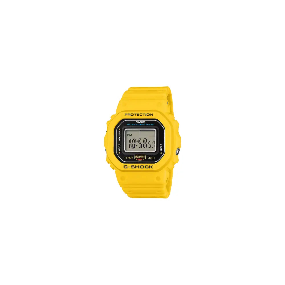 Casio G Shock Digital "G-SHOCK Nano" Ring Watch DWN-5600-9JR Digital Dial Yellow Bio-Based Resin Strap Men's Watch