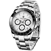 Pagani Design PD1644 - White Dial Chronograph Quartz Stainless Steel Men's Watch
