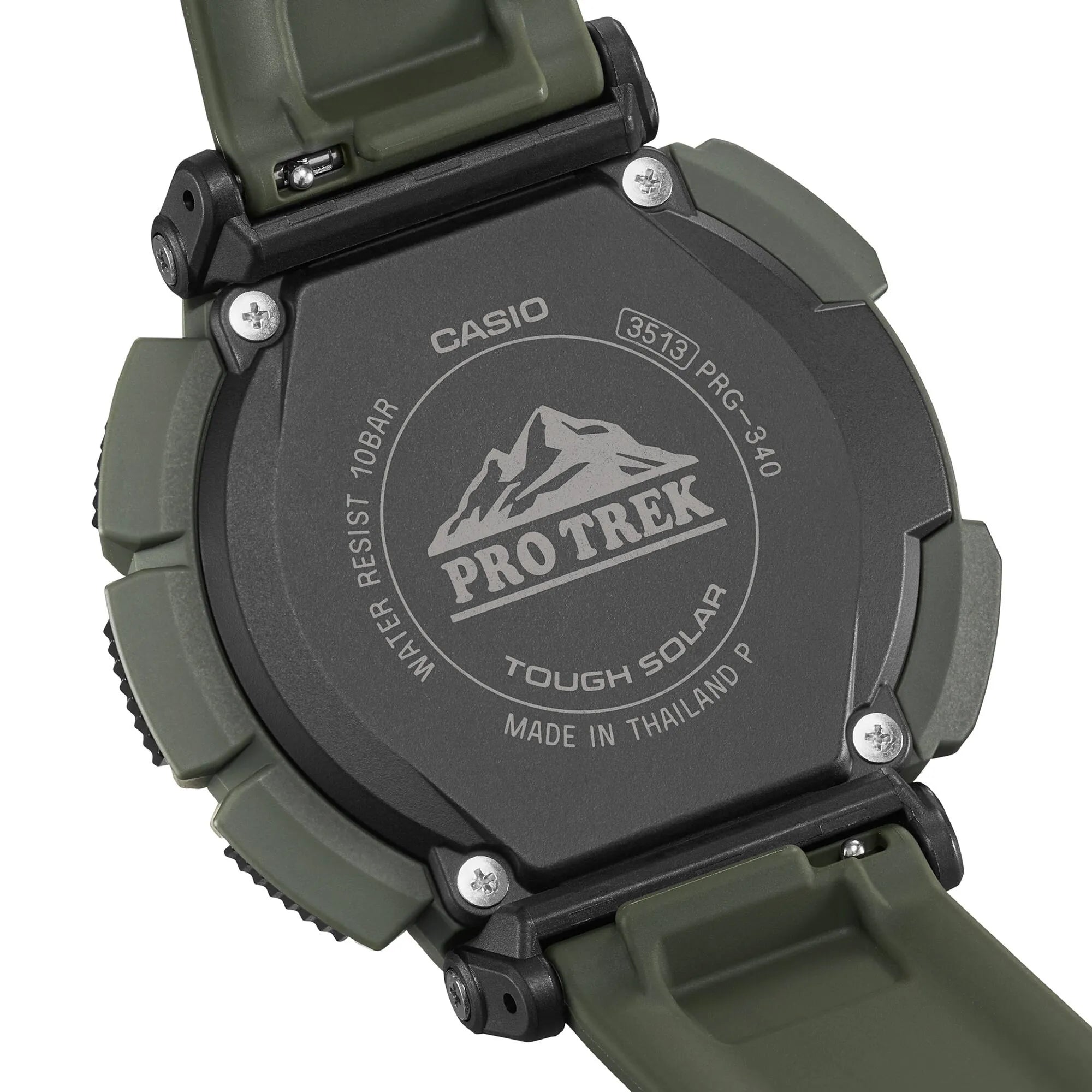 Casio Pro Trek Climber Line PRG-340-3DR Grey Dial Biomass Plastic Strap Men's Watch