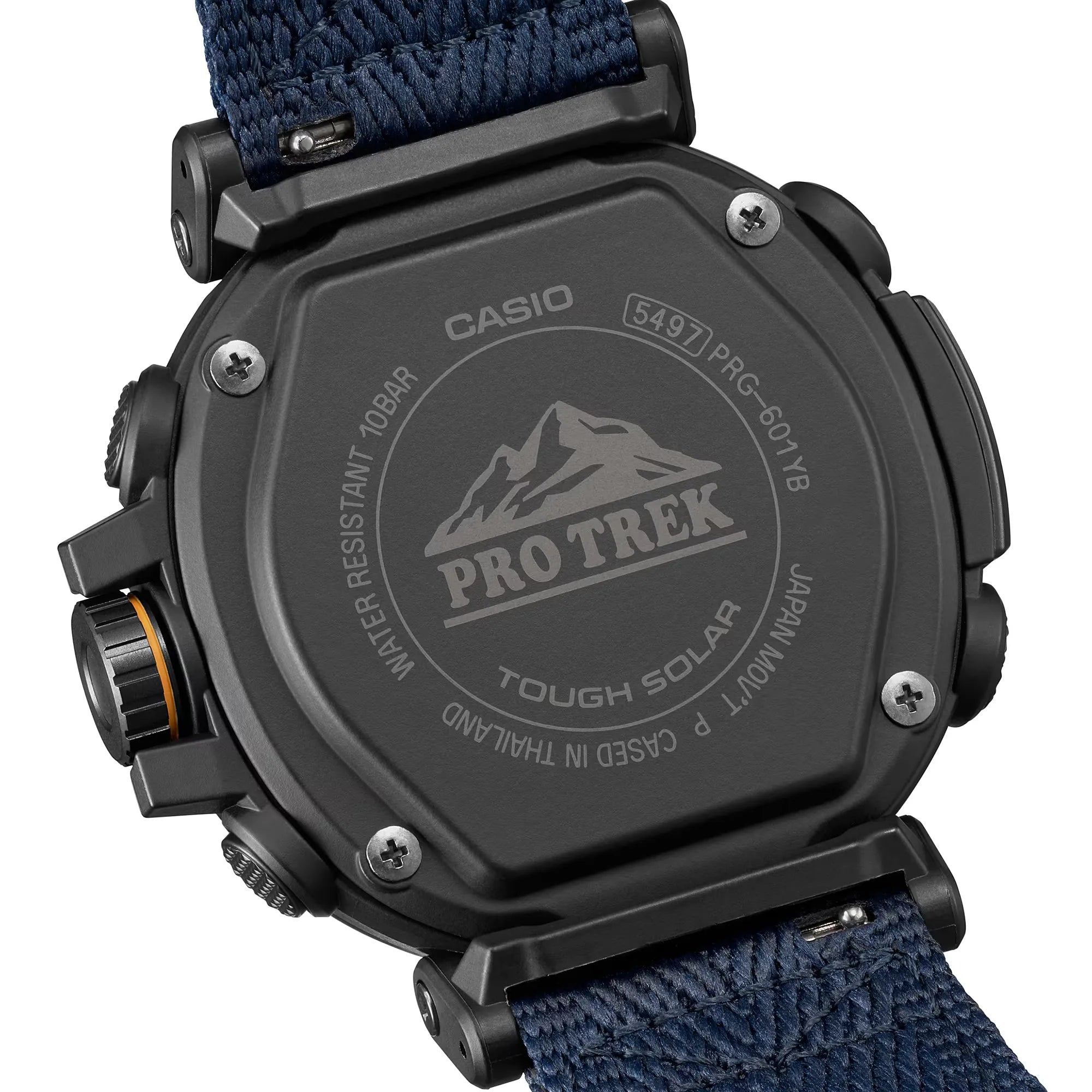 Casio- Pro Trek Climber Line PRG-601YB-2DR Blue Dial Recycled Fabric Strap Men's Watch