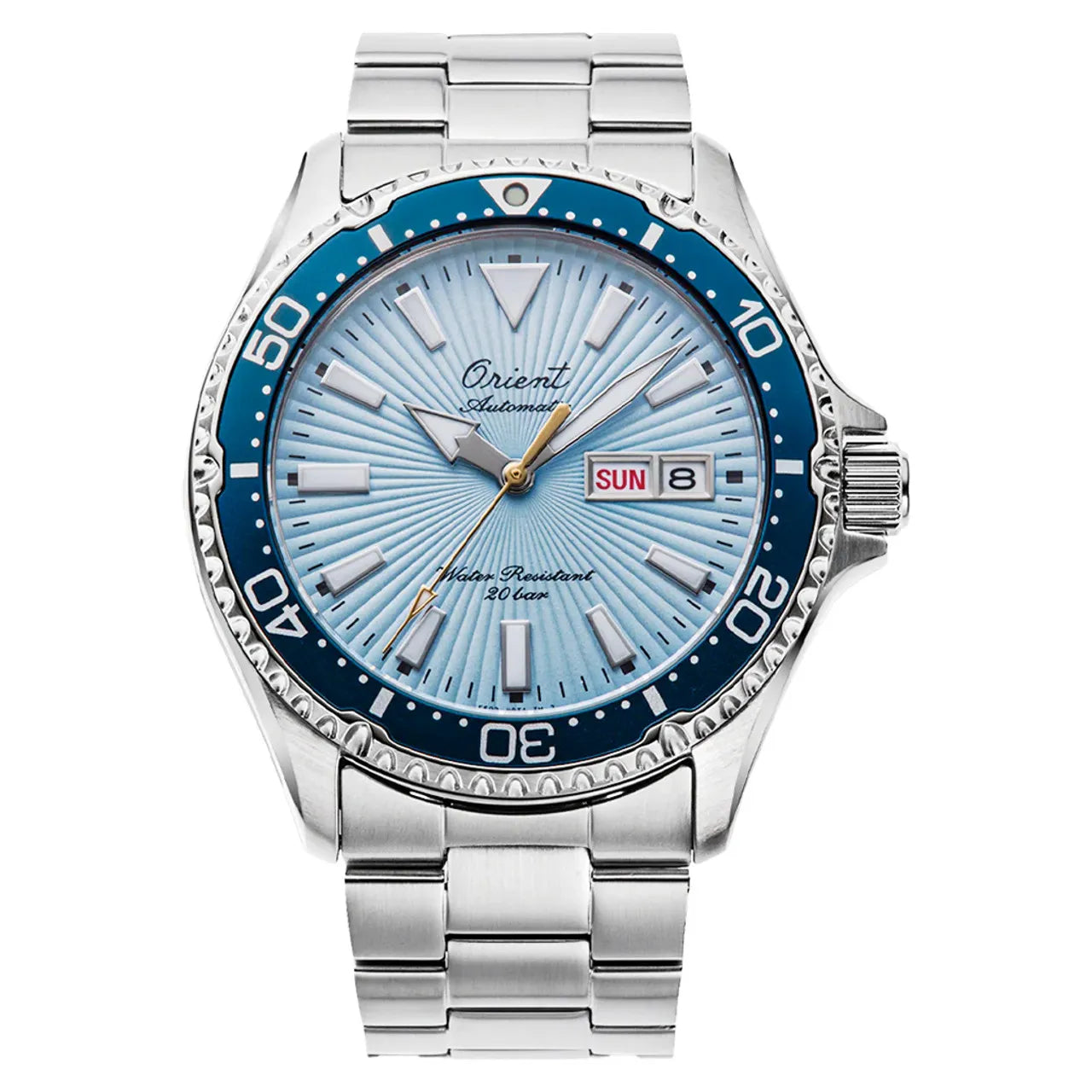 Orient -Sports Automatic RA-AA0823L39B 75th Anniversary Kamasu with Blue Dial -Stainless Steel - Men's Watch