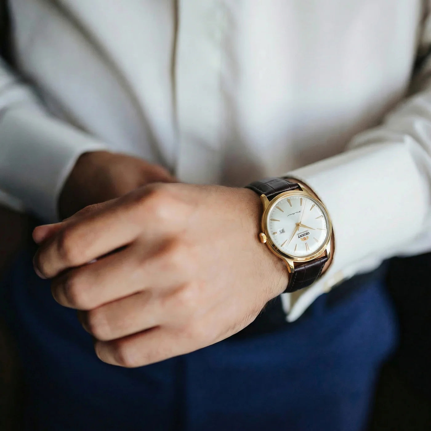 Orient Classic Bambino RA-AC0028S 40.5mm white dial watch