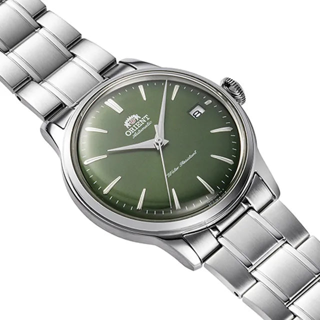 Orient  Bambino Version 7 RA-AC0M09E30B Green Dial Stainless Steel Men's Watch