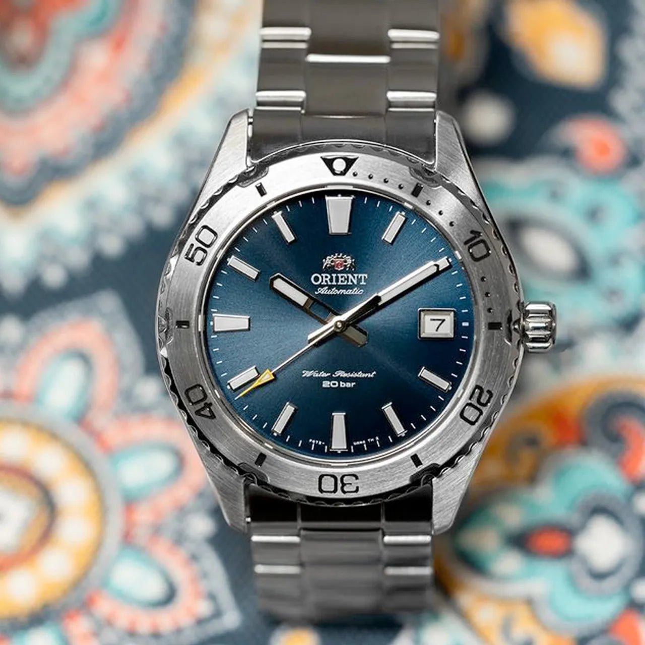 Orient Sports Mako 40 RA-AC0Q02L30B Blue Dial Stainless Steel Men's Watch