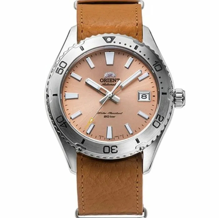 Orient RA-AC0Q05P Mako 40 Diver's Automatic Leather Strap Men's Watch
