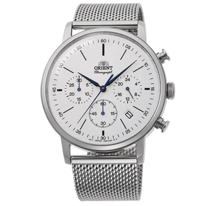 Orient RA-KV0402S Chronograph White Dial Stainless Steel Men's Watch