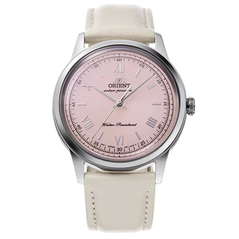 Orient Classic Quartz RA-WK0005P10B Pink Dial Leather Strap Ladies' Watch