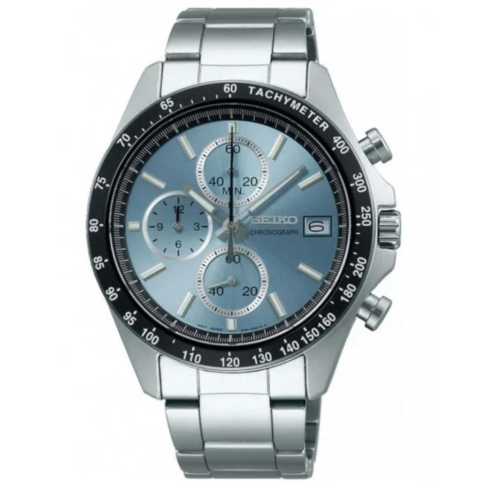 Seiko Spirit SBTR029 Chronograph Blue Dial Stainless Steel Men’s Watch