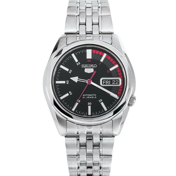 Seiko 5 SNK375K1 Automatic Black Dial Stainless Steel Men’s Watch