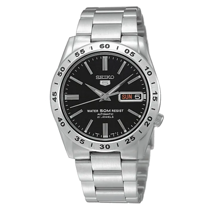 Seiko 5 SNKE01K1 Automatic Black Dial Stainless Steel Mens Watch