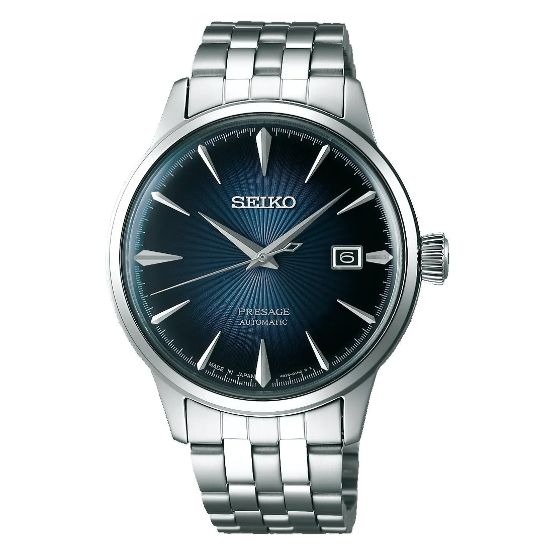 Seiko SRPB41J1 Presage Cocktail Time Blue Dial Stainless Steel Men's Watch