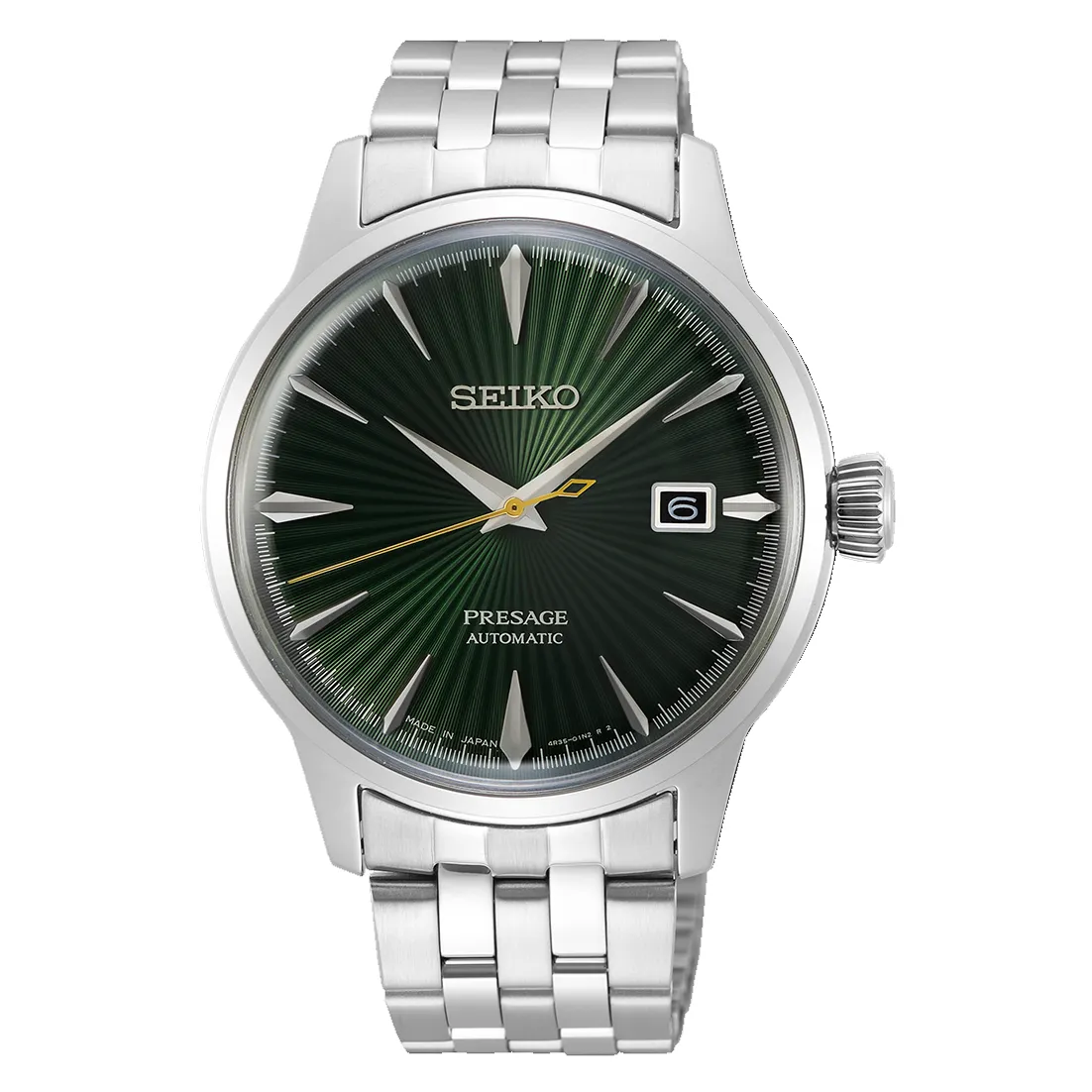 Seiko SRPE15J1 Presage Cocktail Time Green Dial Stainless Steel Men's Watch
