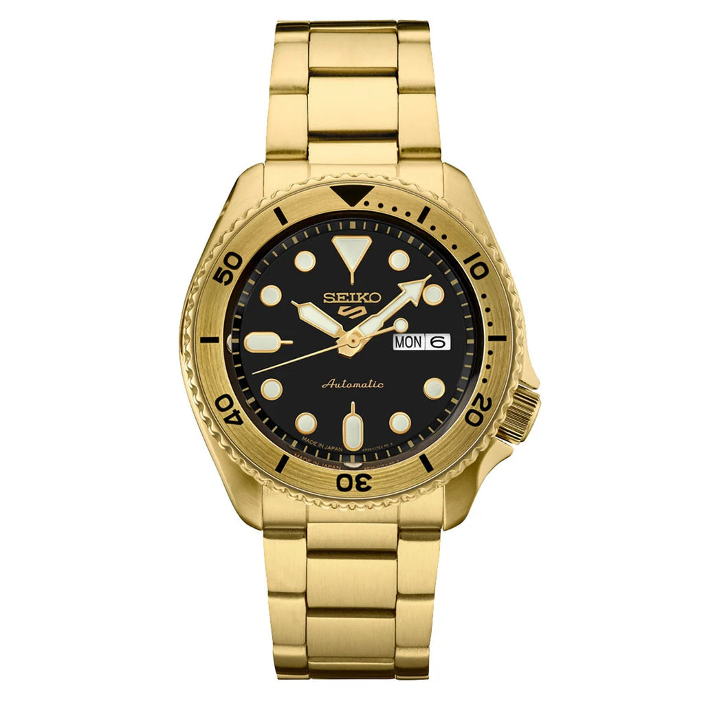 Seiko 5 Sports Series-SRPK18  Automatic Black Dial Stainless Steel Men's Watch