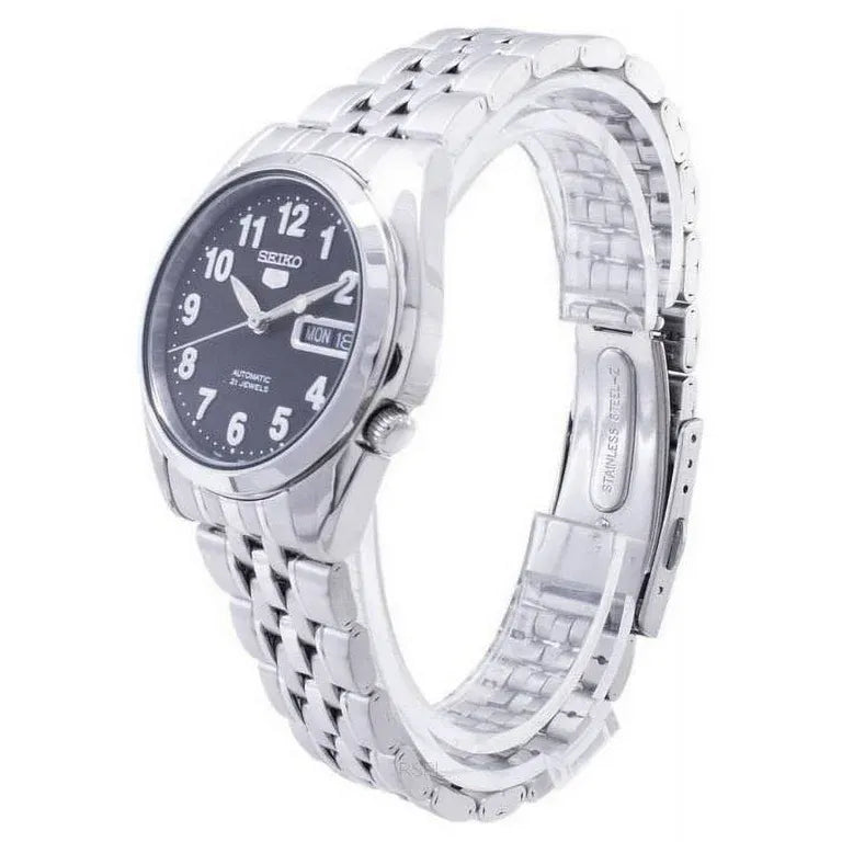 Seiko 5 SNK381K1 21 Jewels Black Dial Stainless Steel Men's Watch