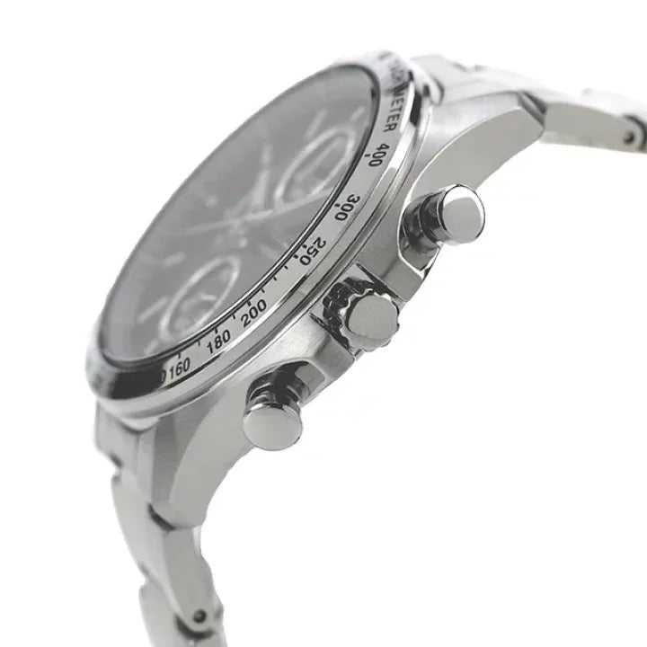 Seiko Spirit SBTR005 Chronograph Black Dial Stainless Steel Men's Watch
