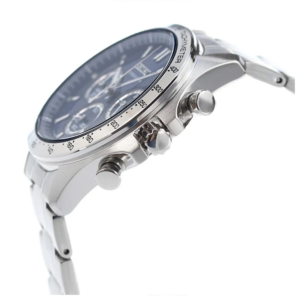 Seiko Spirit SBTR011 Chronograph Blue Dial Stainless Steel Men's Watch