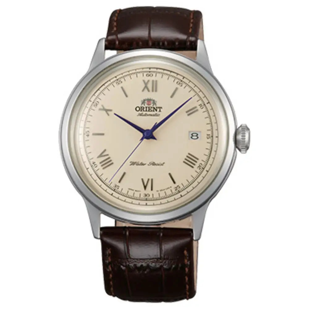 Orient Bambino Version 2 Automatic TAC00009N0 Beige Dial Leather Strap Men's Watch