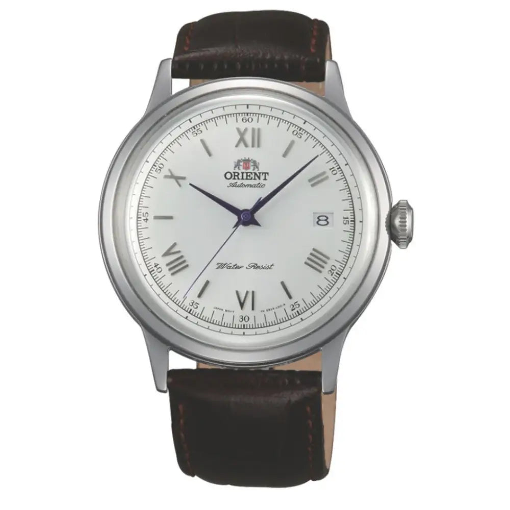 Orient Bambino Version 2 Automatic TAC00009W0 White Dial Leather Strap Men's Watch