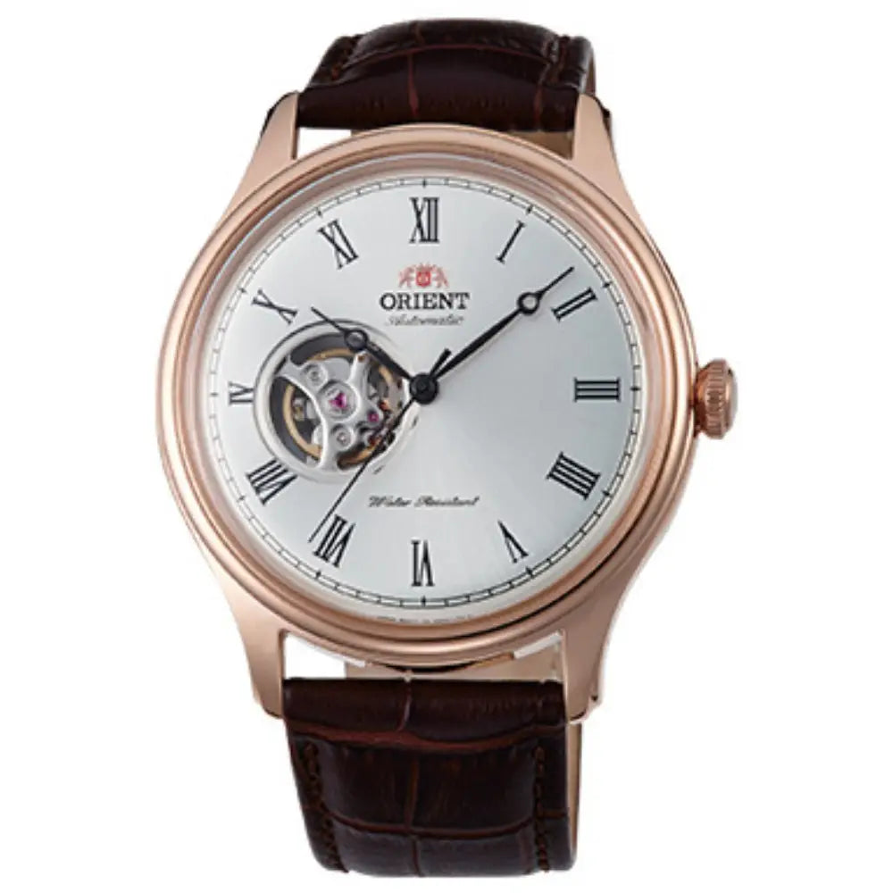 Orient Bambino Version 2 Automatic TAG00001S0 Silver Dial Leather Strap Men's Watch