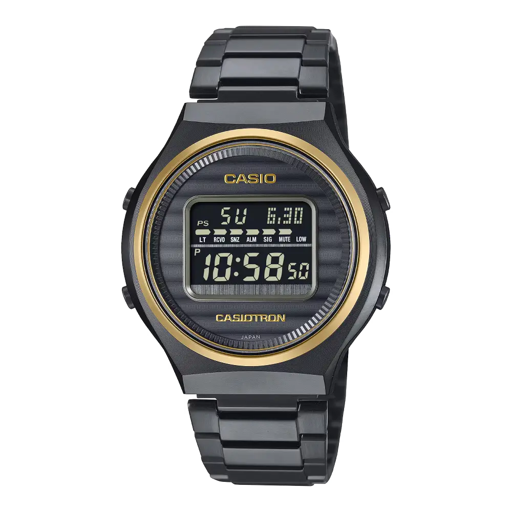 Casiotron Casio 50th Anniversary TRN-50ZE-1ADR Black Dial Stainless Steel Men's Watch