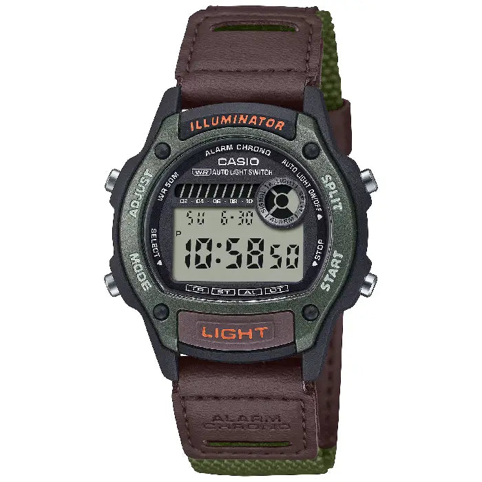 Casio Collection Digital Heavy Duty W-220HF-3A Digital  Cloth Strap Men's Watch